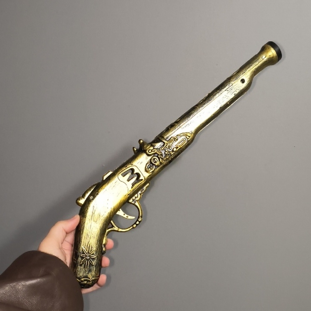 Gold Decorative Pirate Flintlock Pistol Prop